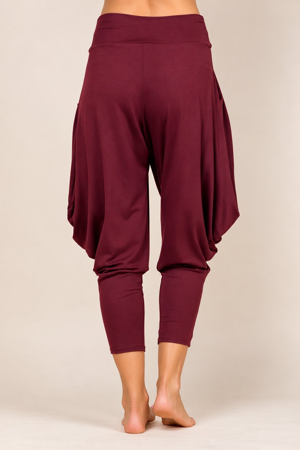 Burgundy Kooniez Harem Pants Back