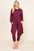 Burgundy Kooniez Hoodie & Harem Pants Matching Set