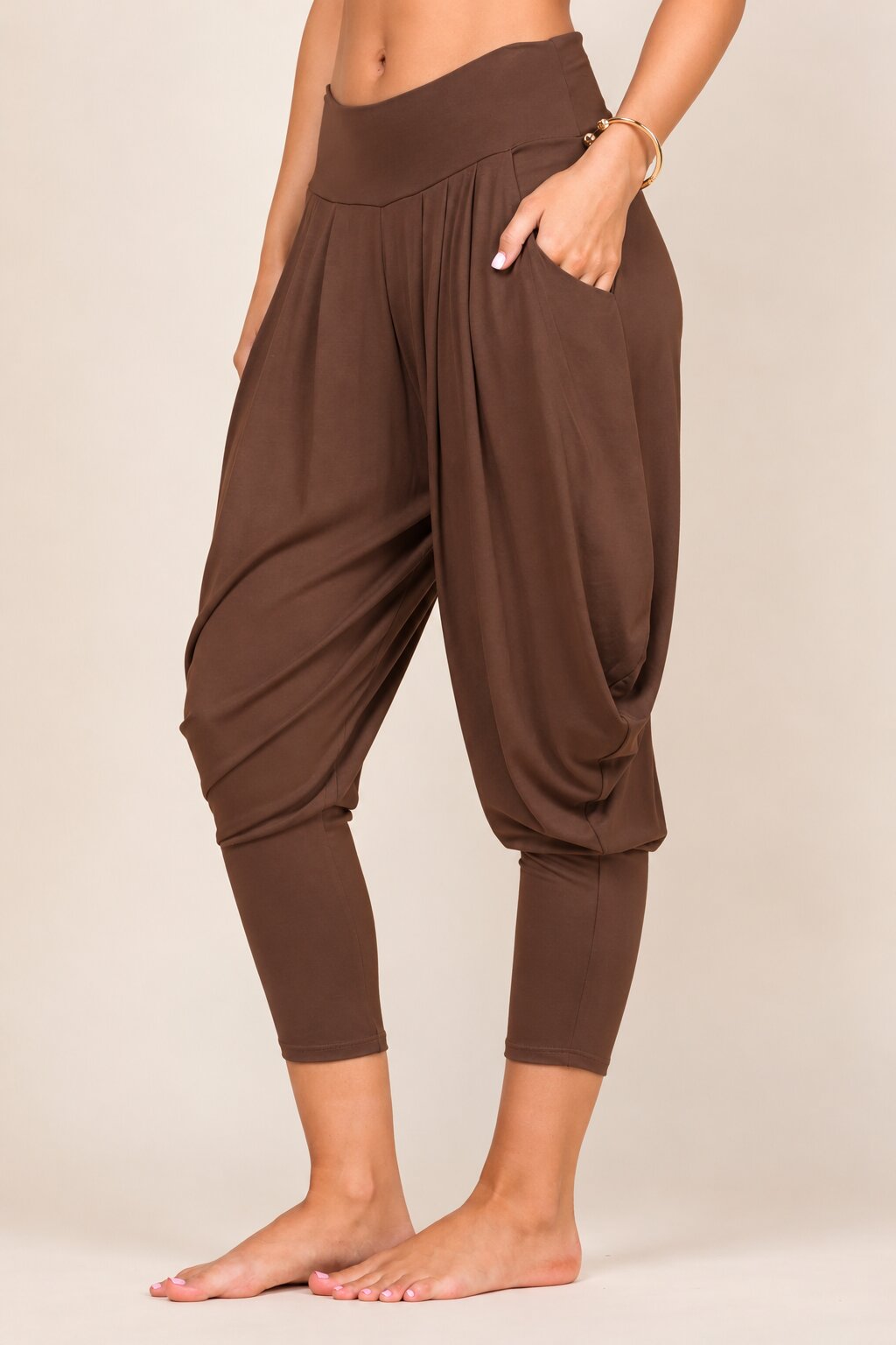 Brown Kooniez Harem Pants Side