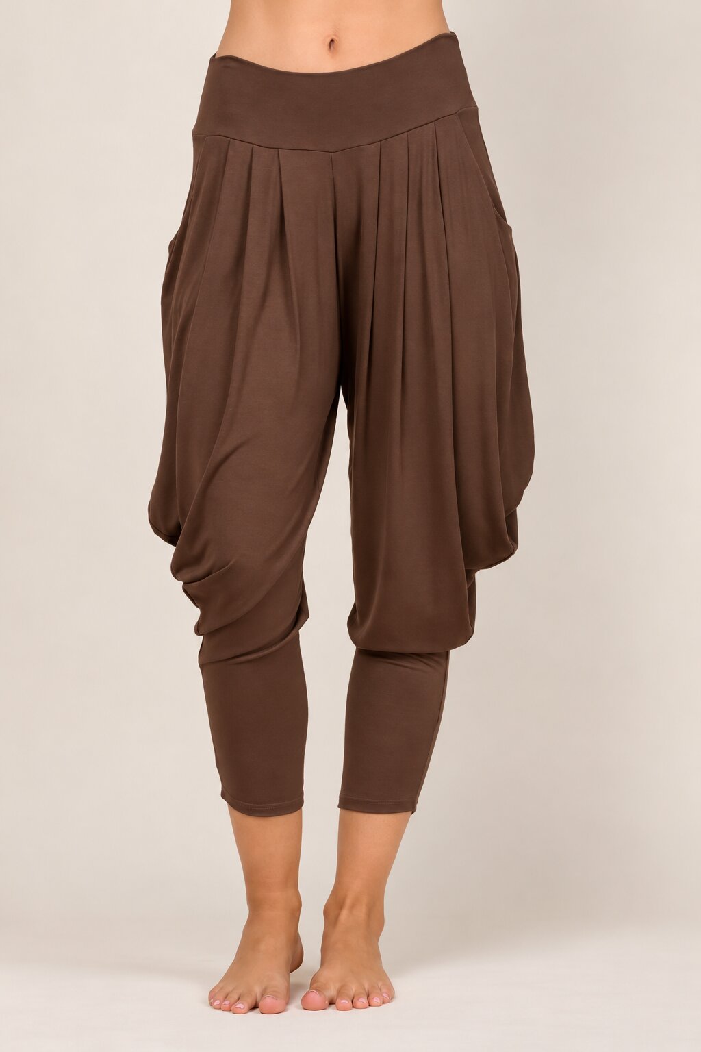 Brown Kooniez Harem Pants Front