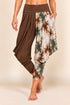 Brown Patchwork Kooniez Harem Pants Front
