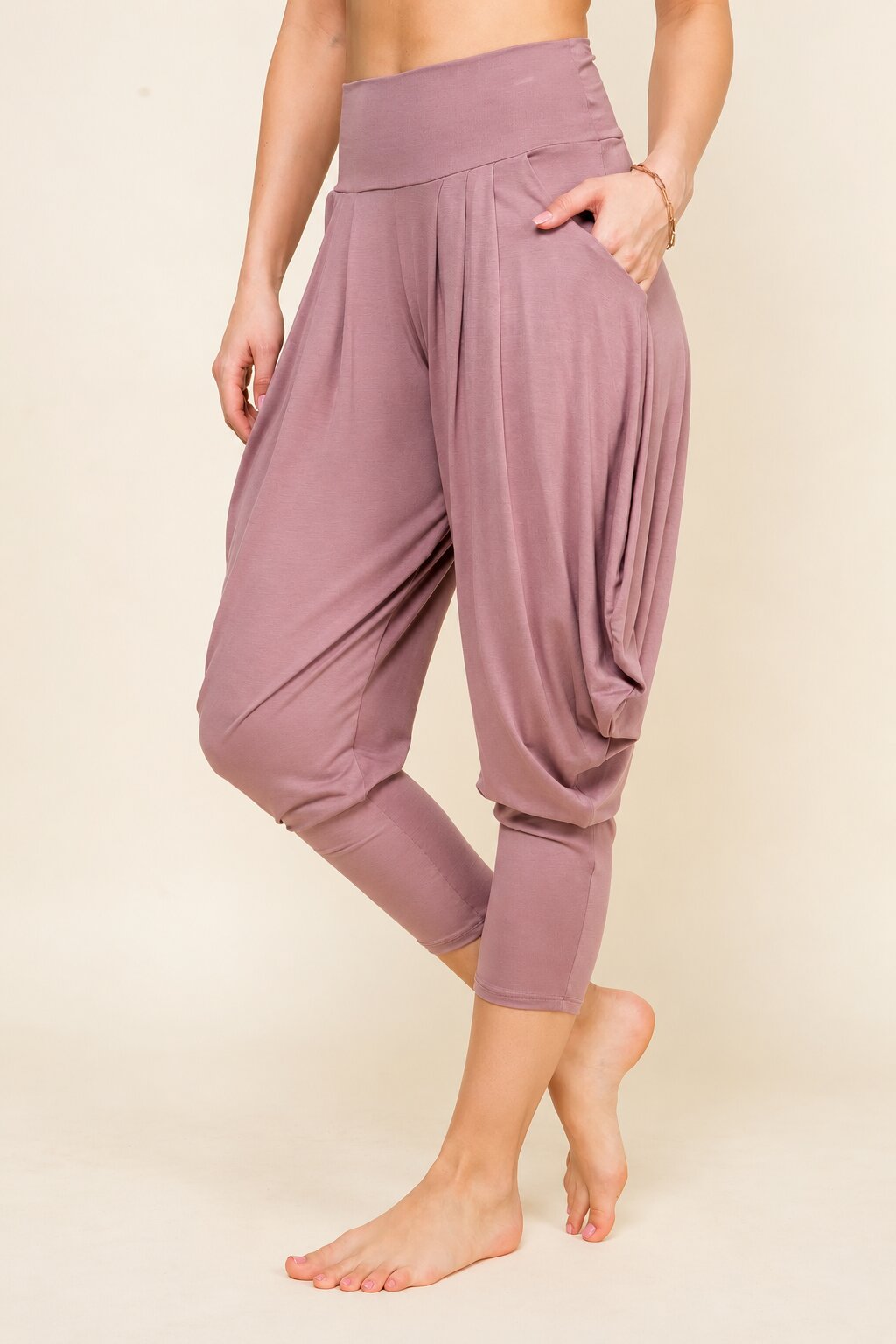 Mauve Kooniez Harem Pants Side