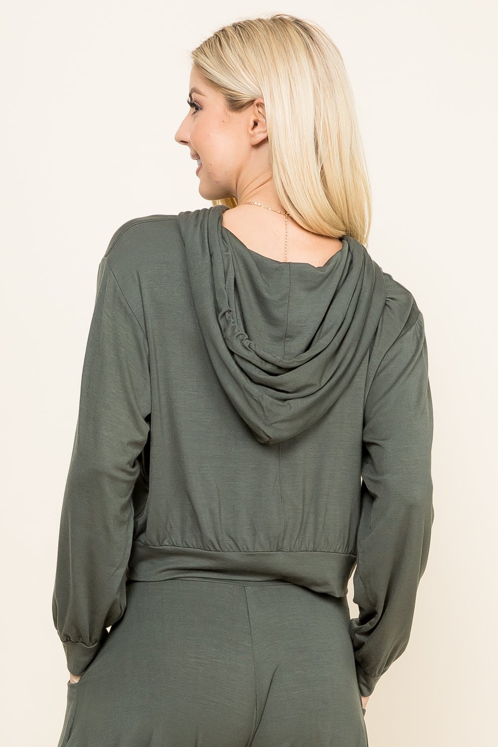 Back view of olive women&
