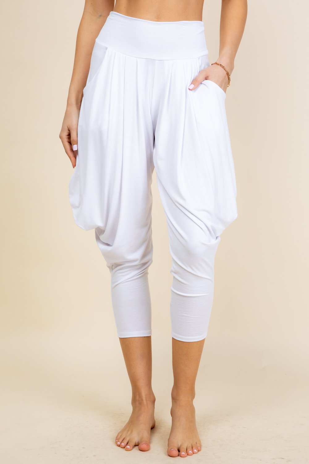 White Kooniez Pants - Front