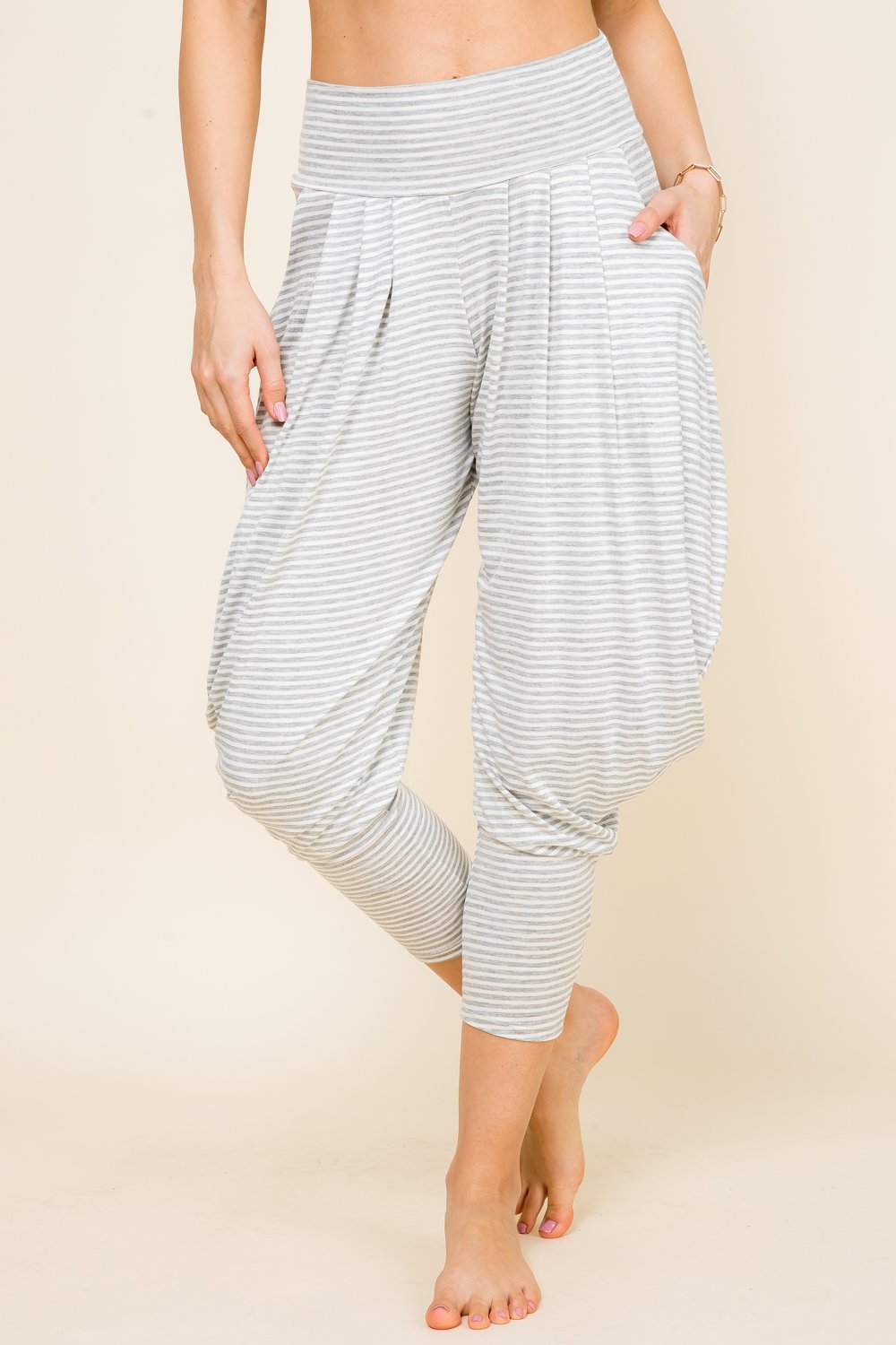 Light Grey Kooniez Harem Comfortable Pants